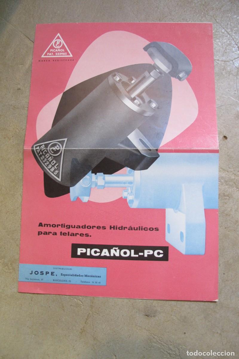 Cat&aacute;logos publicitarios: PICA&Ntilde;OL-PC AMORTIGUADORES HIDRAULICOS PARA TELARES. TEXTIL CATALOGO