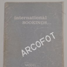 Cataloghi pubblicitari: INTERNATIONAL BOOKINGS - MANIQUÍES: MODEL - 1984