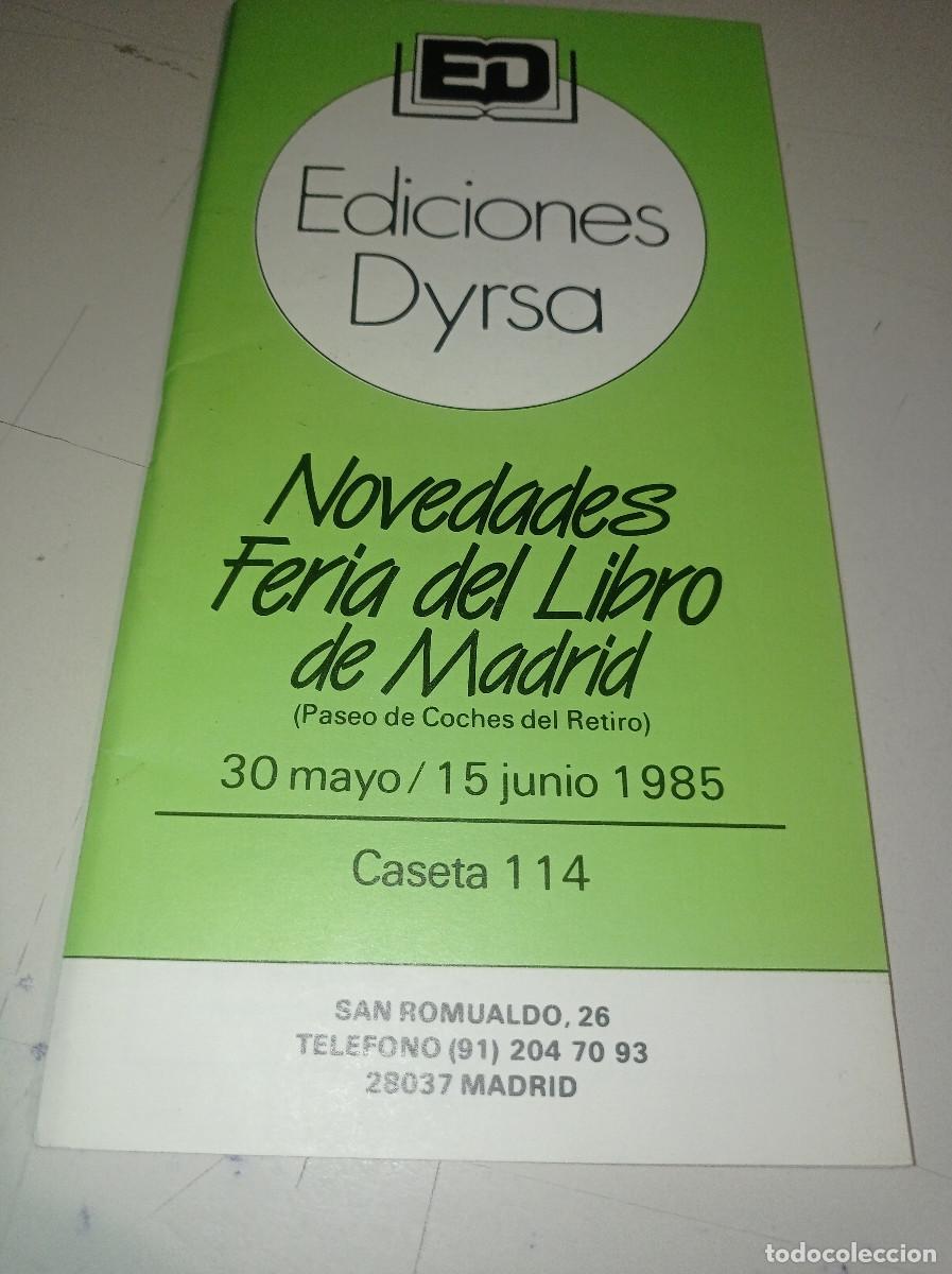 Cat&aacute;logos publicitarios: EDICIONES DYRSA, CAT&Aacute;LOGO 1985 36 P&Aacute;GINAS REF. UR EST - Foto 1