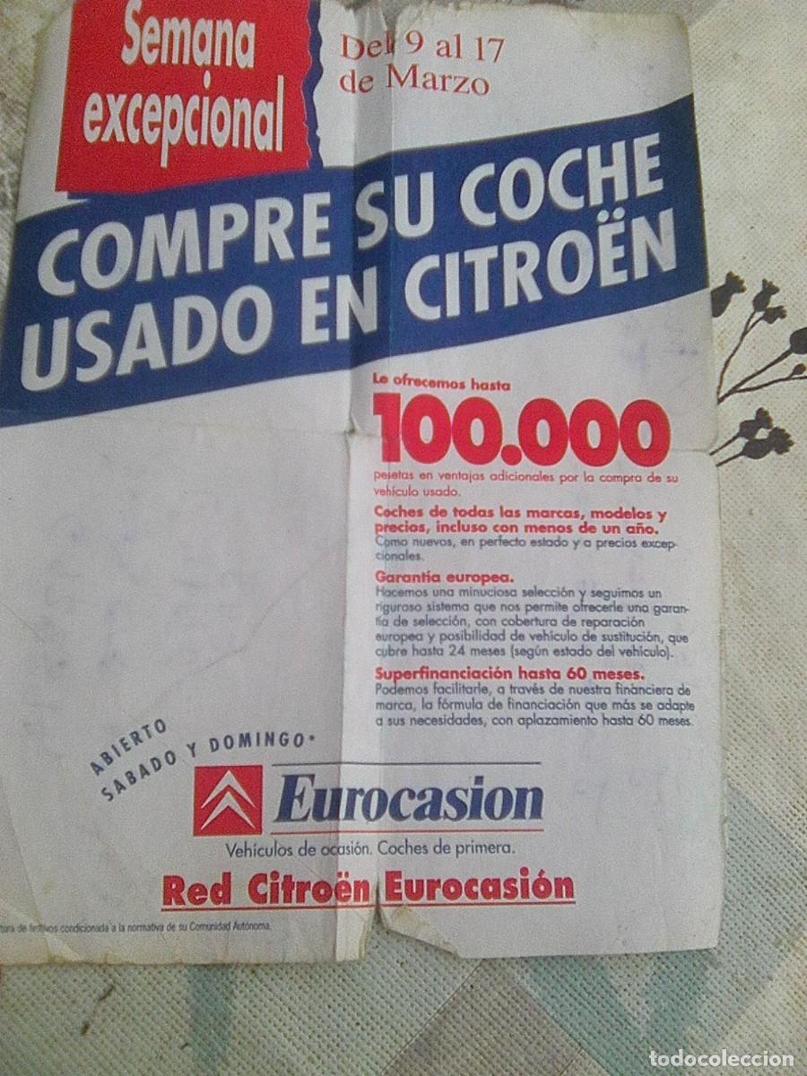 Cat&aacute;logos publicitarios: Red Citroen Eurocasi&oacute;n - publicidad vintage citroen - tama&ntilde;o A5