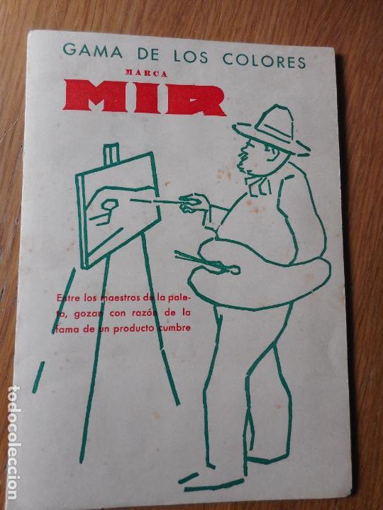 Werbekataloge: ANTIGUO CATALOGO GAMA DE COLORES AL OLEO MARC MIR. JAURENA SETOAIN. BARCELONA