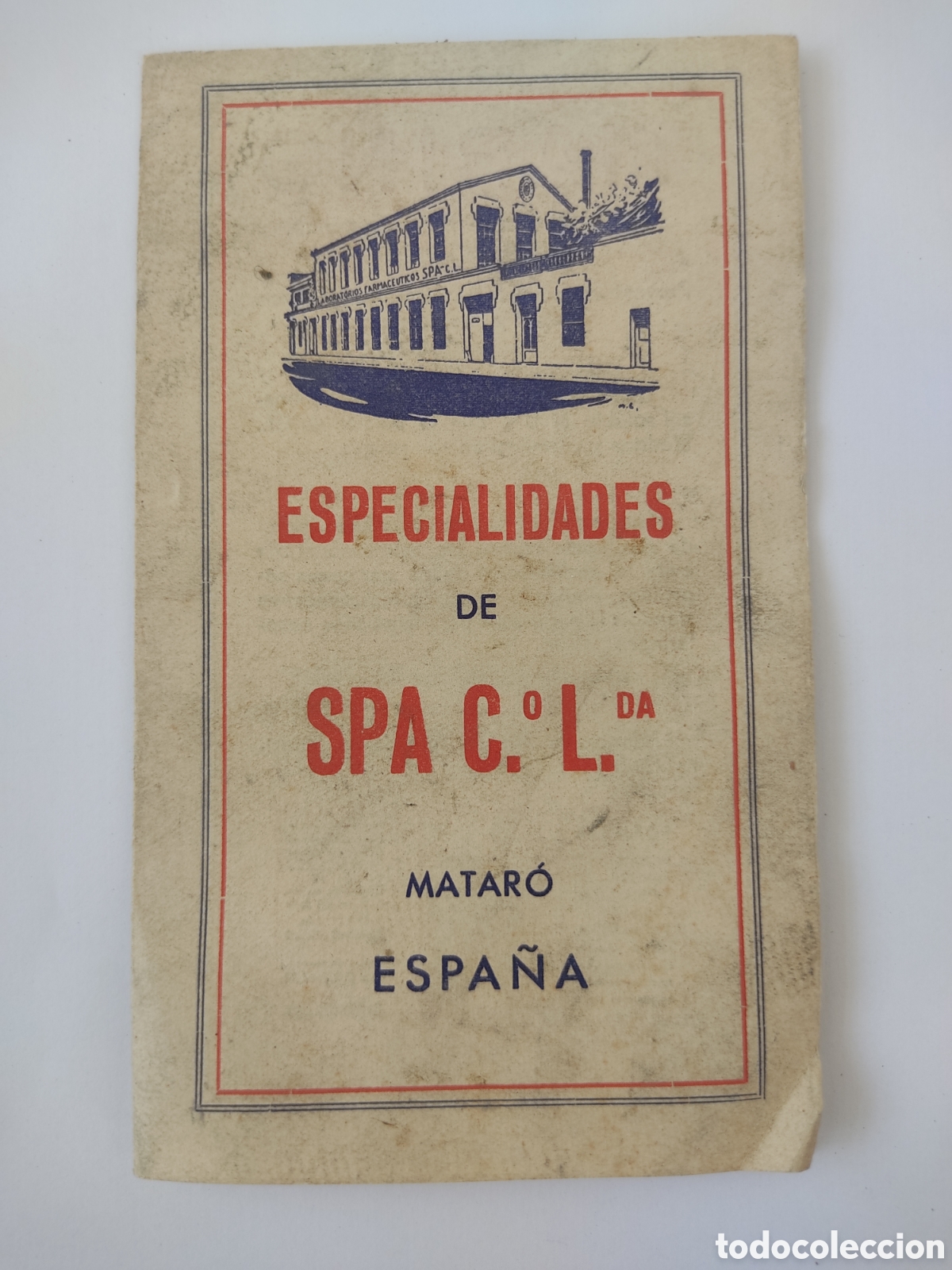 Cataloghi pubblicitari: Catalogo publicitario laboratorios farmac&eacute;uticos spa Matar&oacute; Valencia