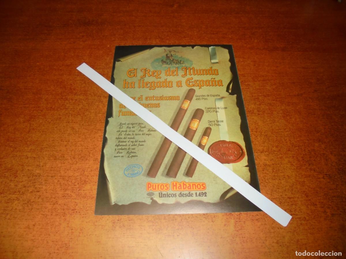 Cat&aacute;logos publicitarios: PUBLICIDAD 1987: PUROS HABANOS