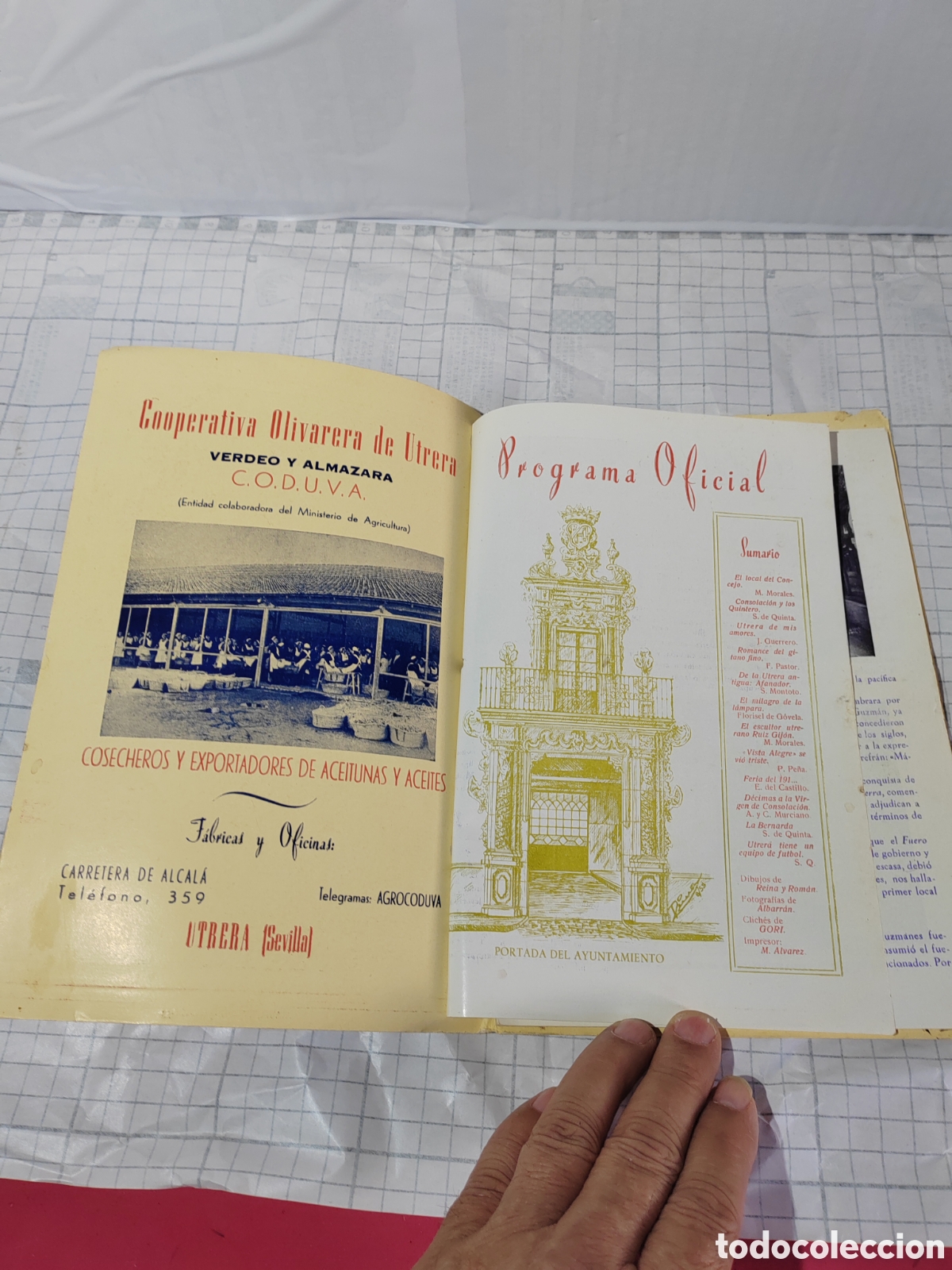 Cat&aacute;logos publicitarios: Programa grandes fiestas Utrera 1954 - Foto 2