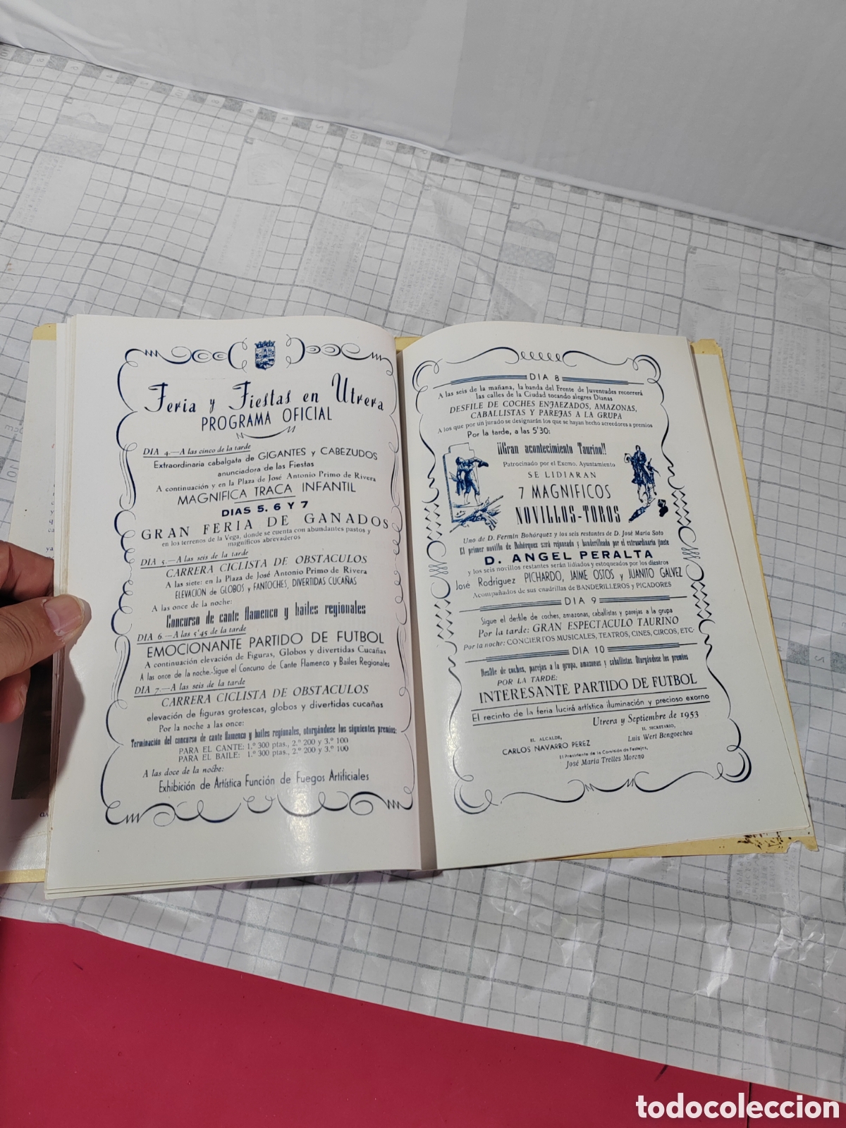 Cat&aacute;logos publicitarios: Programa grandes fiestas Utrera 1954 - Foto 4