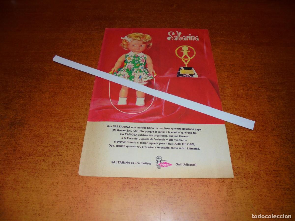 Advertising Catalogs: PUBLICIDAD 1973: MU&Ntilde;ECA SALTARINA. MU&Ntilde;ECAS FAMOSA. ONIL, ALICANTE.