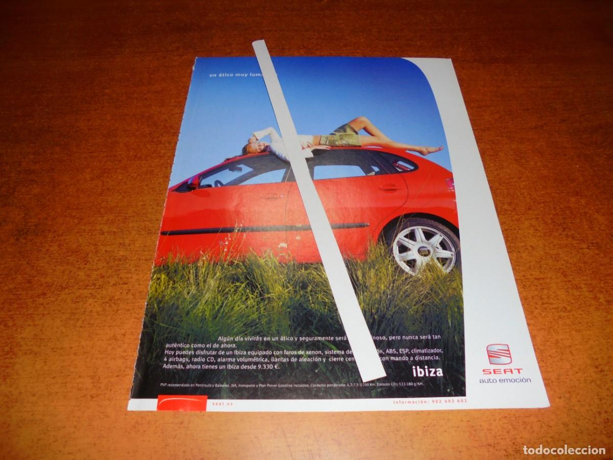 Cat&aacute;logos publicitarios: PUBLICIDAD 2003: SEAT IBIZA.