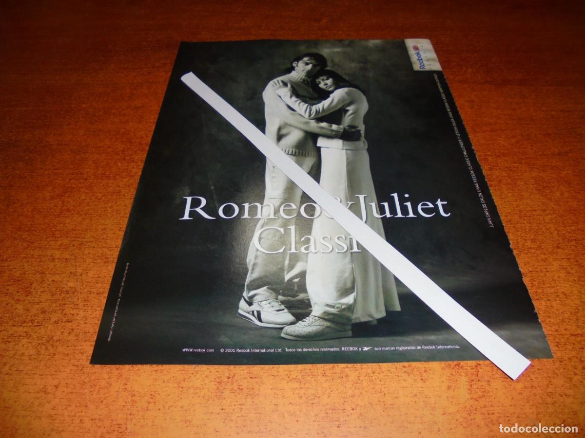 Cat&aacute;logos publicitarios: PUBLICIDAD 2001: REEBOK. ROMEO Y JULIETA CLASSIC.