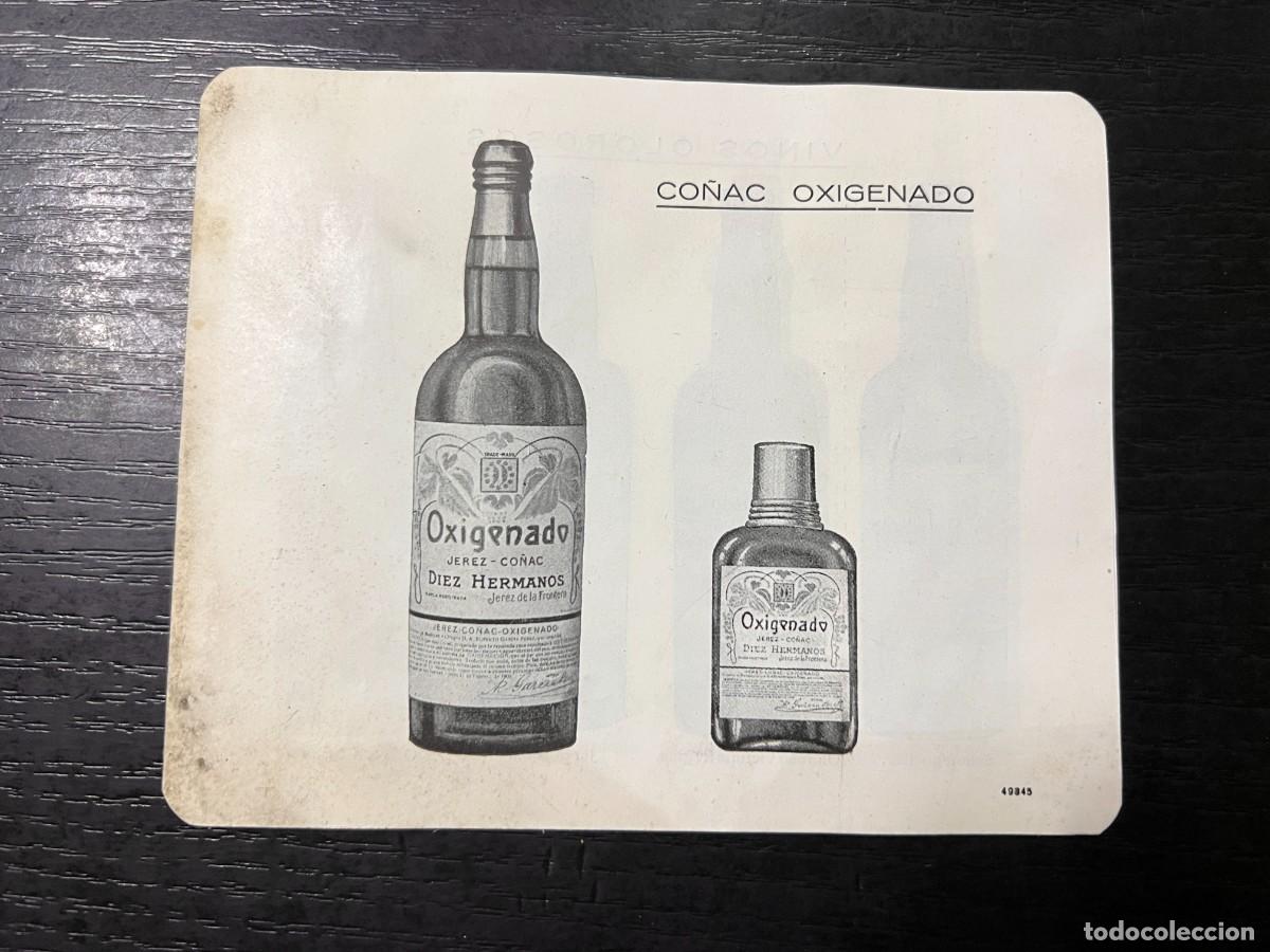 Cat&aacute;logos publicit&aacute;rios: RELACI&Oacute;N DE ART&Iacute;CULOS. CO&Ntilde;AC OXIGENADO, VINOS OLOROSOS, FINOS Y DULCES. MEDIDAS APROX: 15X12 CM