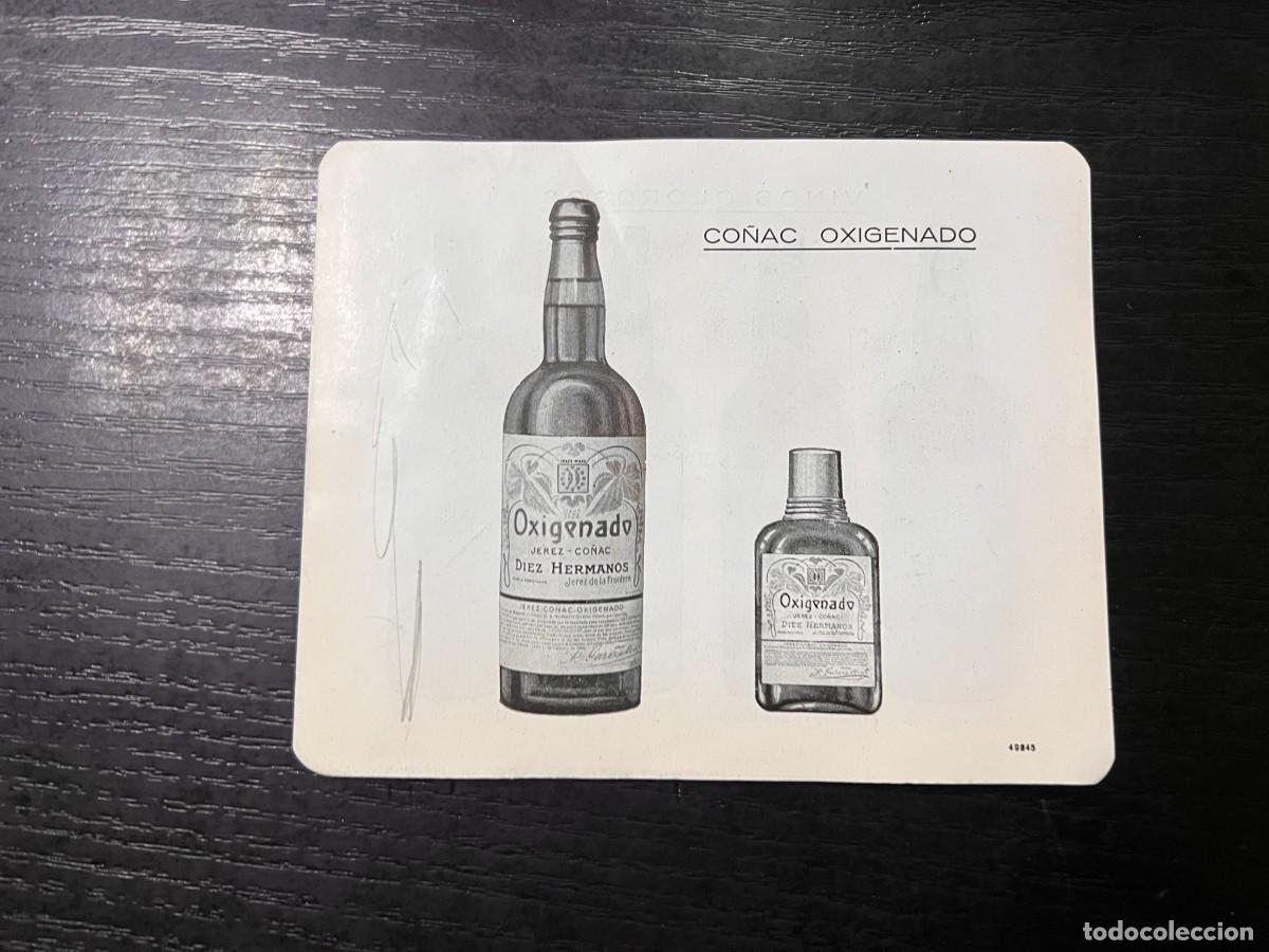 Cat&aacute;logos publicit&aacute;rios: RELACI&Oacute;N DE ART&Iacute;CULOS. CO&Ntilde;AC OXIGENADO, VINOS OLOROSOS, FINOS Y DULCES. MEDIDAS APROX: 15X12 CM