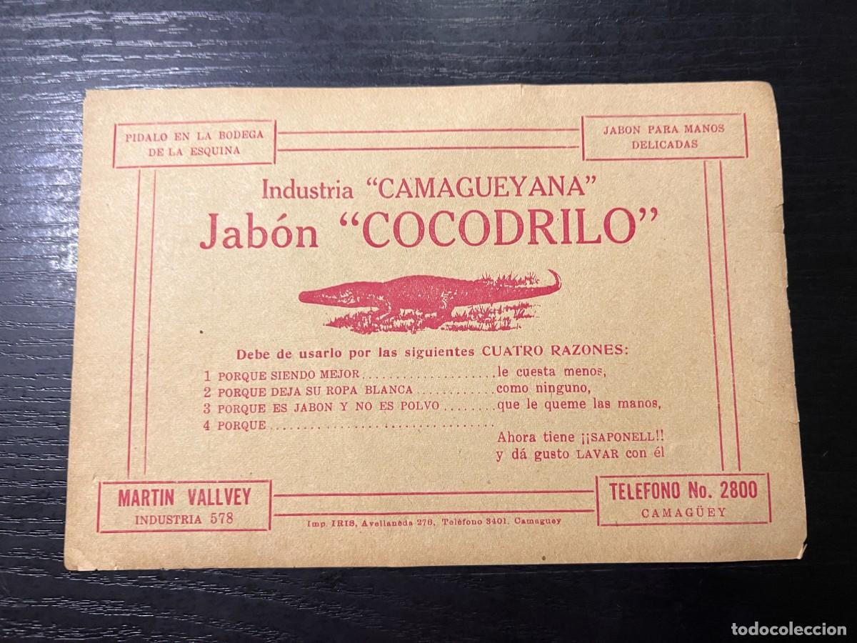 Cat&aacute;logos publicit&aacute;rios: FOLLETO PUBLICITARIO. JAB&Oacute;N COCODRILO. INDUSTRIA CAMAGUEYANA. CAMAGUEY-CUBA.