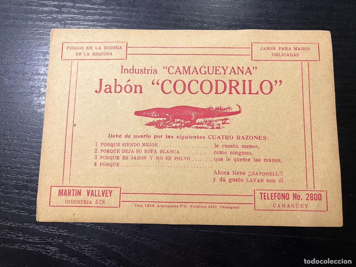 Cat&aacute;logos publicit&aacute;rios: FOLLETO PUBLICITARIO. JAB&Oacute;N COCODRILO. INDUSTRIA CAMAGUEYANA. CAMAGUEY-CUBA.
