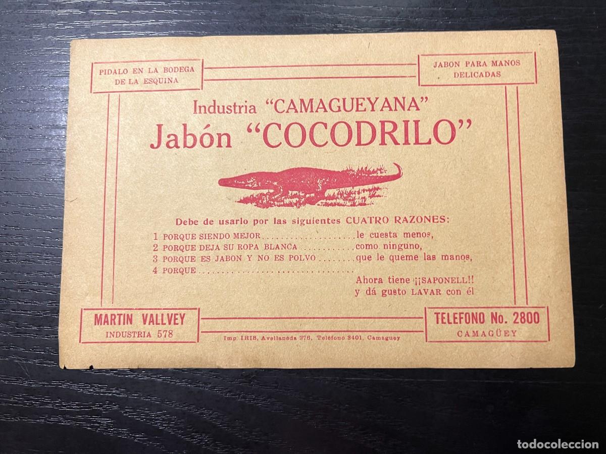 Cat&aacute;logos publicitarios: FOLLETO PUBLICITARIO. JAB&Oacute;N COCODRILO. INDUSTRIA CAMAGUEYANA. CAMAGUEY-CUBA.