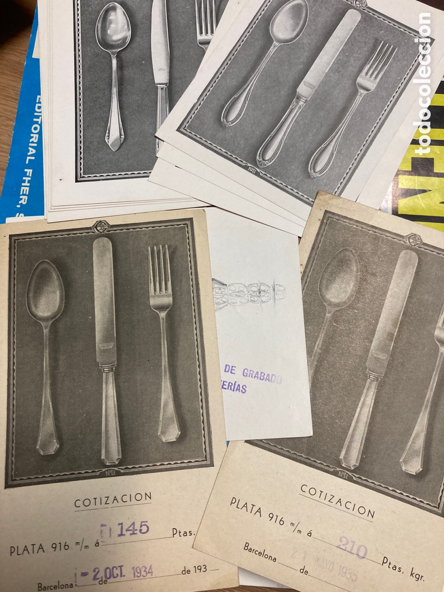 Advertising Catalogs: Plater&iacute;a Barcelona. Muestrario cuberter&iacute;a. 1934