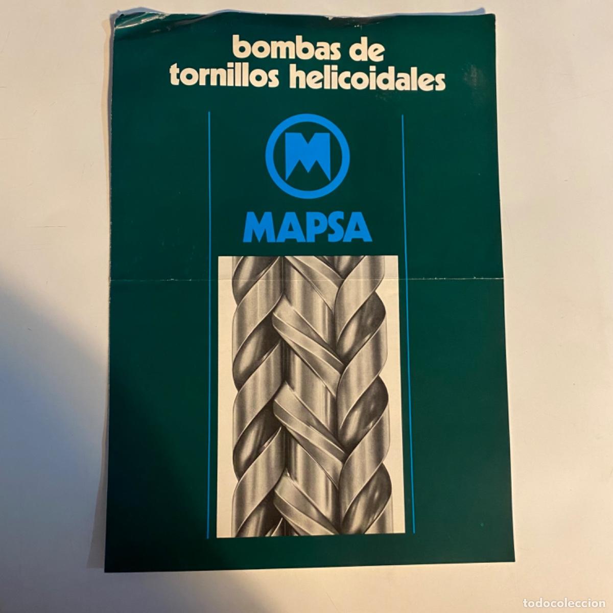 Cat&aacute;logos publicitarios: Folleto catalogo Bombas de tornillos helicoidales Mapsa 1971