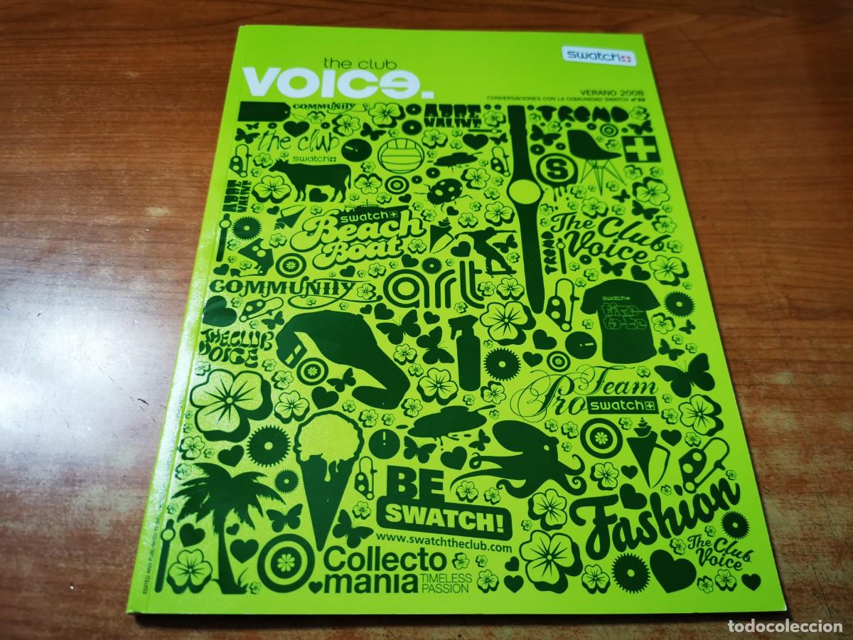 Cat&aacute;logos publicit&aacute;rios: SWATCH THE CLUB Voice N&ordm; 33 VERANO 2008 CATALOGO A COLOR MIDE 28x0,10x21cm