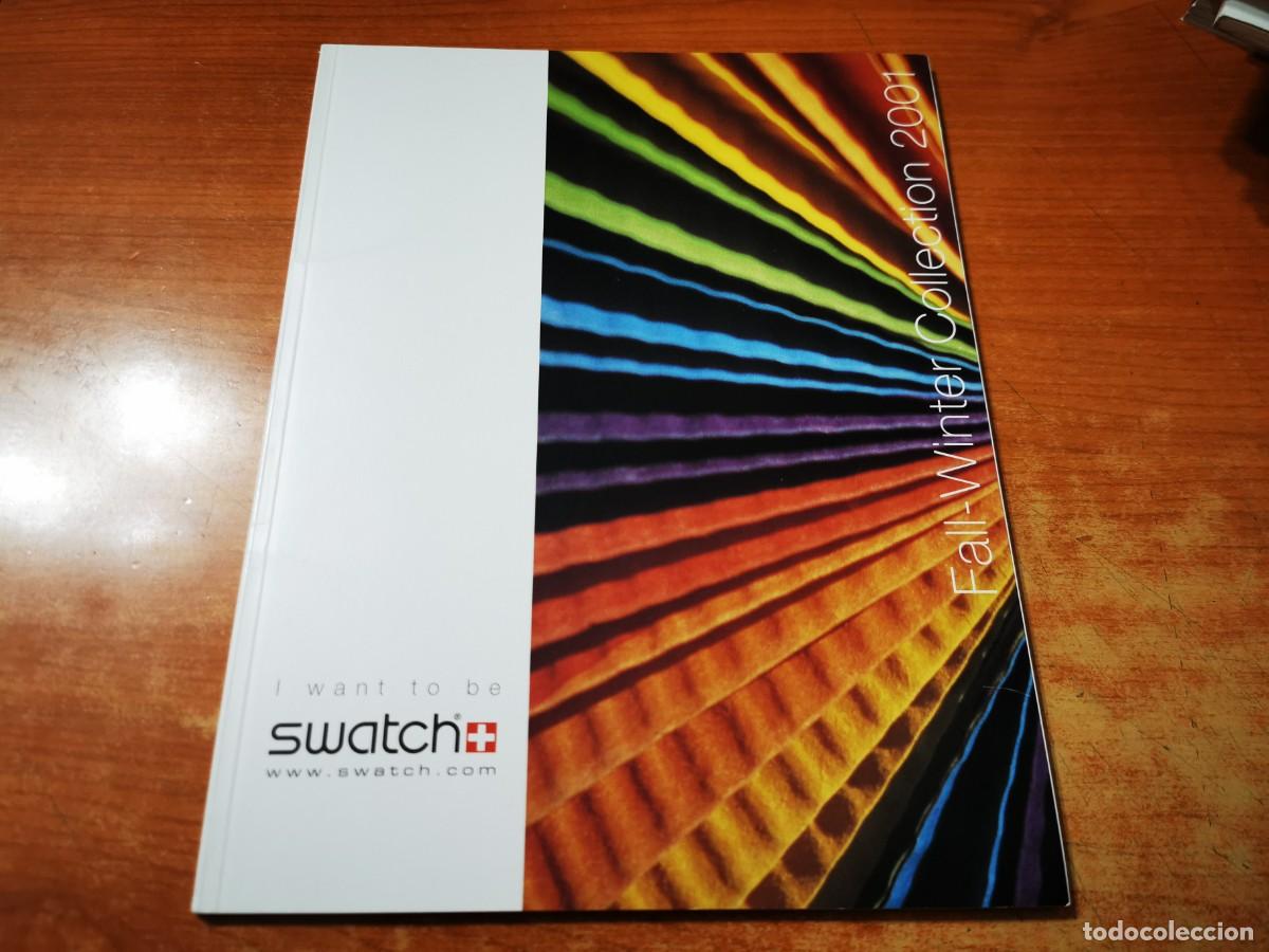 Cat&aacute;logos publicit&aacute;rios: SWATCH FALL-WINTER COLLECTION 2001 CATALOGO A COLOR MIDE 28x0,10x21cm PESA 246g