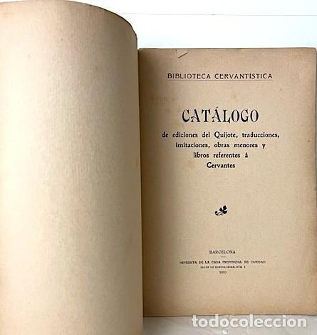 Cat&aacute;logos publicitarios: Biblioteca Cervant&iacute;stica : Ediciones del Quijote, traducciones, imitaciones, obras menores&hellip; (1910)