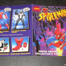 Catálogos publicitarios: SUPER HEROES COLLECTORS GUIDE –SPIDERMAN– MARVEL COMICS–TOYBIZ–ORIGINAL USA 1994