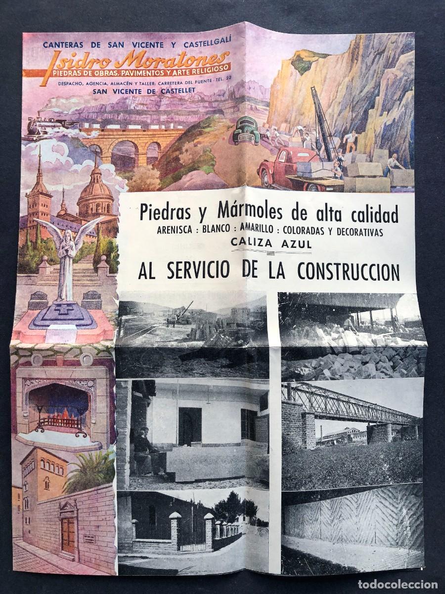 Catalogues publicitaires: SANT VICEN&Ccedil; DE CASTELLET ( Bages - Barcelona ) PIEDRAS Y M&Aacute;RMOLES / ISIDRO MORATONES / A&Ntilde;OS 50