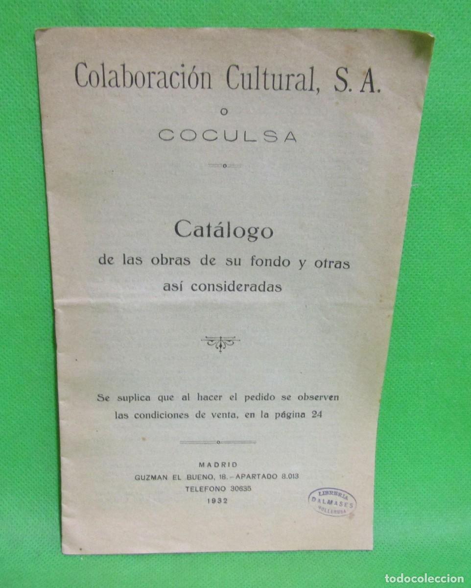 Advertising Catalogs: MOLLERUSA (SELLO) COCULSA COLABORACION CULTURAL S.A CATALOGO DE LIBROS CON PRECIOS A&Ntilde;O 1931