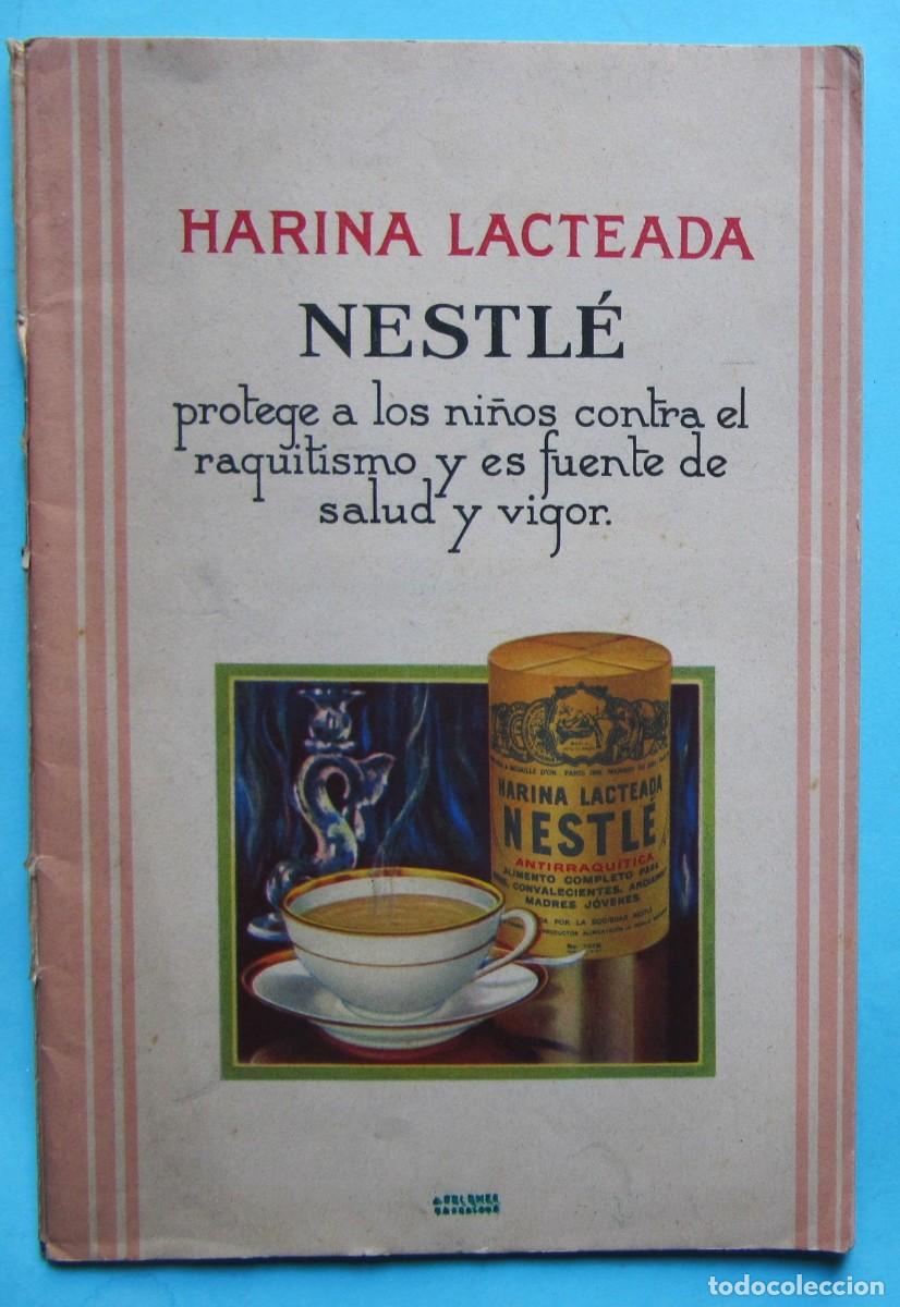 Cat&aacute;logos publicitarios: FOLLETO PUBLICITARIO SOBRE LA HARINA LACTEADA NESTL&Eacute;. BARCELONA, S/F.