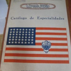 Catálogos publicitarios: CATALOGO DE ESPECIALIDADES . THE STANDARD PERFUMES BARCELONA . 1936 . ESENCIAS PERFUMES
