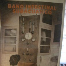 Catálogos publicitarios: ANTIGUO DÍPTICO PUBLICIDAD BAÑO INTESTINAL SUBACUATICO CLINICA HIDROTERAPICA DR FERRANDIZ BARCELONA