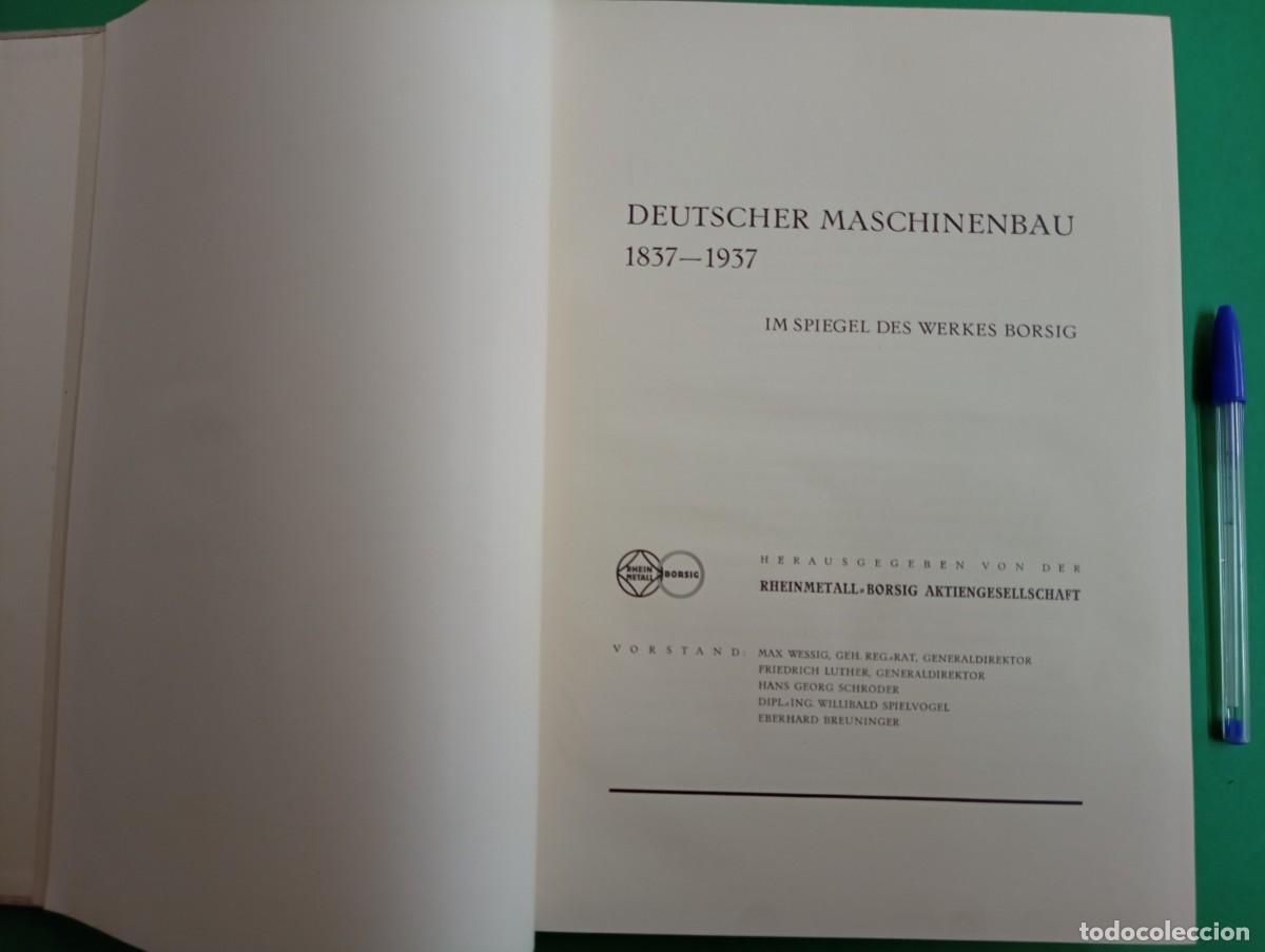 Cat&aacute;logos publicitarios: Antiguo libro Ingiener&iacute;a Mec&aacute;nica Alemana 1837-1937. F&aacute;brica BORSIG. Berl&iacute;n 1937.
