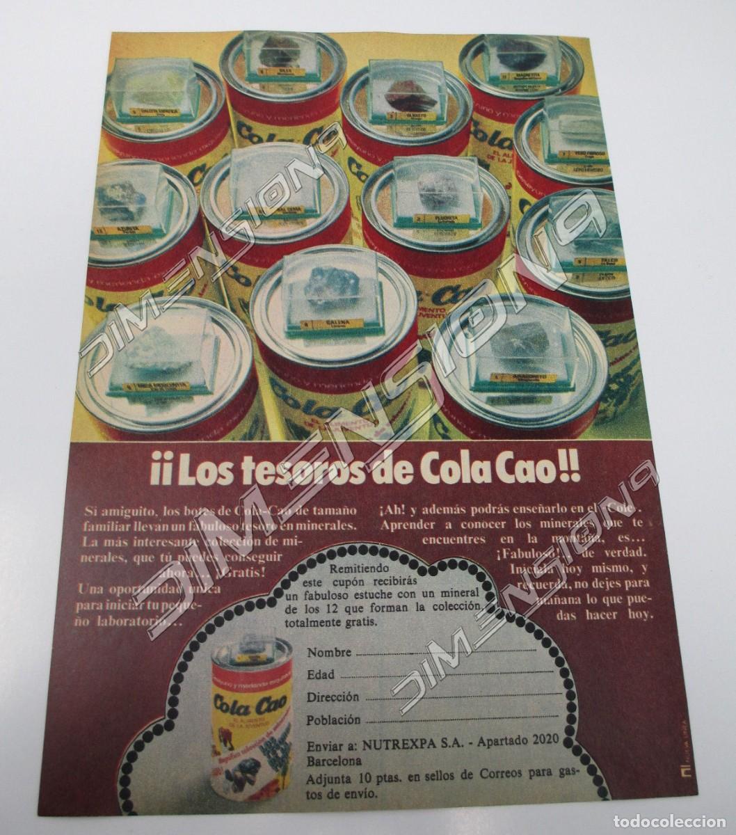 Cat&aacute;logos publicitarios: Anuncio - Publicidad de Revista - Los Tesoros de Cola Cao - 1973 - 18 x 26 cm