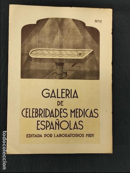 Advertising Catalogs: GALERIA DE CELEBRIDADES MEDICAS ESPA&Ntilde;OLAS - N&ordm; 11 - D. ALEJANDRO SAN MARTIN - LABORATORIOS MIDY