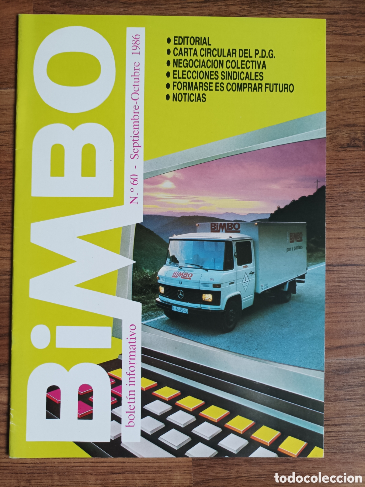 Cataloghi pubblicitari: Bolet&iacute;n oficial BIMBO septiembre - octubre 1986 n&deg; 60 / curiosa revista / magazine