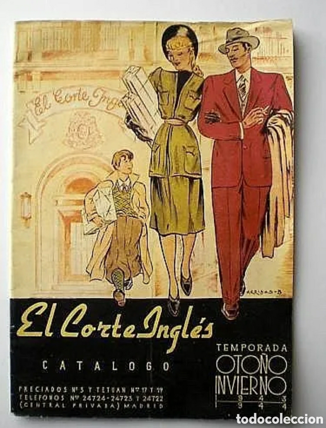 Cat&aacute;logos publicitarios: EL CORTE INGL&Eacute;S Cat&aacute;logo oto&ntilde;o-invierno 1943-44