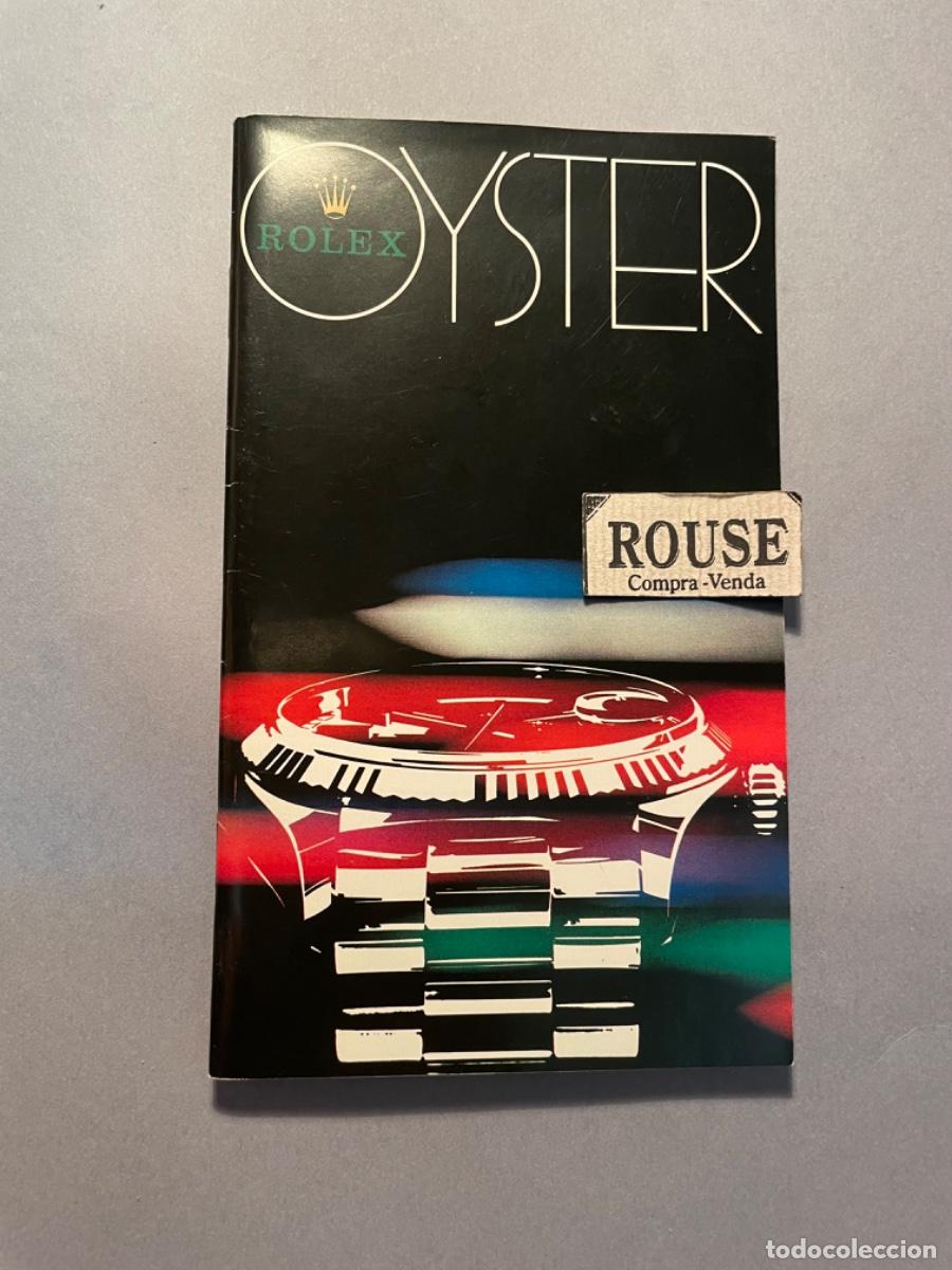 Cat&aacute;logos publicitarios: PUBLICIDAD/ RELOJES - ANTIGUO CATALOGO ROLEX OYSTER - MUY ILUSTRADO 34 PAG. 16X9,5 CM.