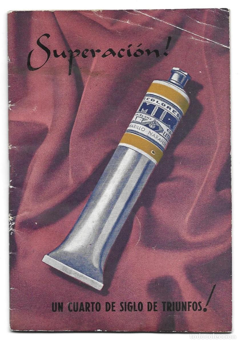 Werbekataloge: Cat&aacute;logo de colores marcas MIR, MIL y GARVI (1948) Para pintores al &oacute;leo.