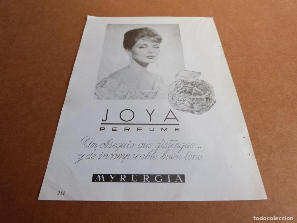 Cat&aacute;logos publicitarios: Anuncio Colonia Joya de Myrurgia un obsequio que distingue - Publicidad de los a&ntilde;os 60