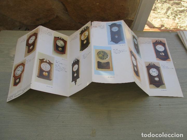 Cat&aacute;logos publicitarios: FOLLETO PROPAGAND&Iacute;STICO DE RELOJES DE PARED: DESPLEGABLE DE SEIS CARAS-S/F-21 X 9.5 CM. (CERRADO)
