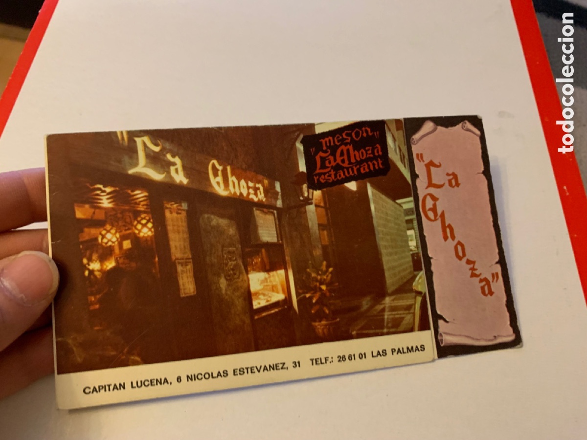 Cat&aacute;logos publicitarios: Publicidad Restaurante. LA CHOZA LAS PALMAS a&ntilde;os 60/70