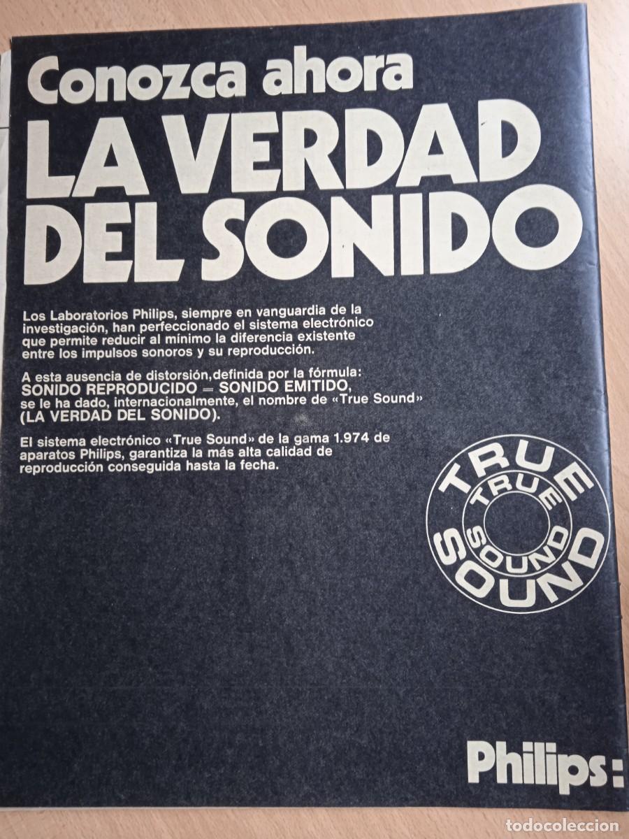 Cat&aacute;logos publicitarios: Anuncio **Sistema electr&oacute;nico sonido PHILIPS** . - Foto 1