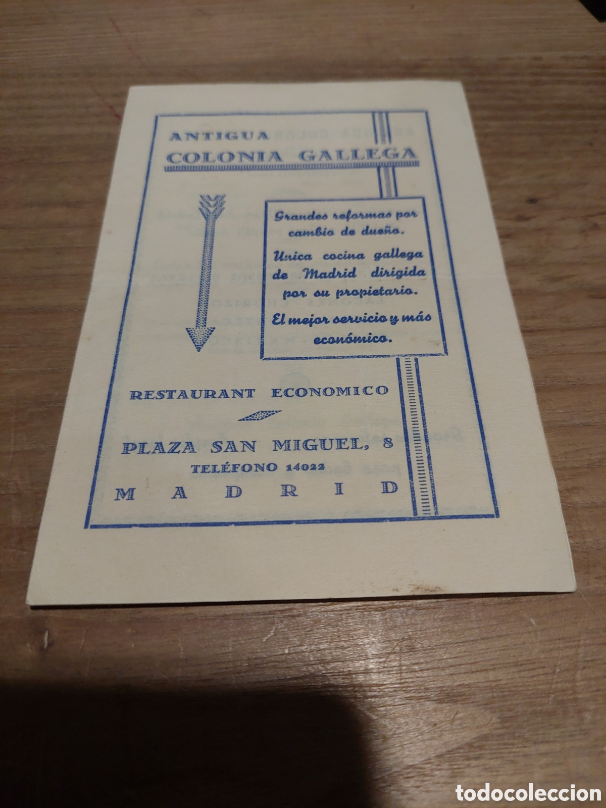 Cat&aacute;logos publicitarios: Antigua colonia gallega Madrid cat&aacute;logo precios