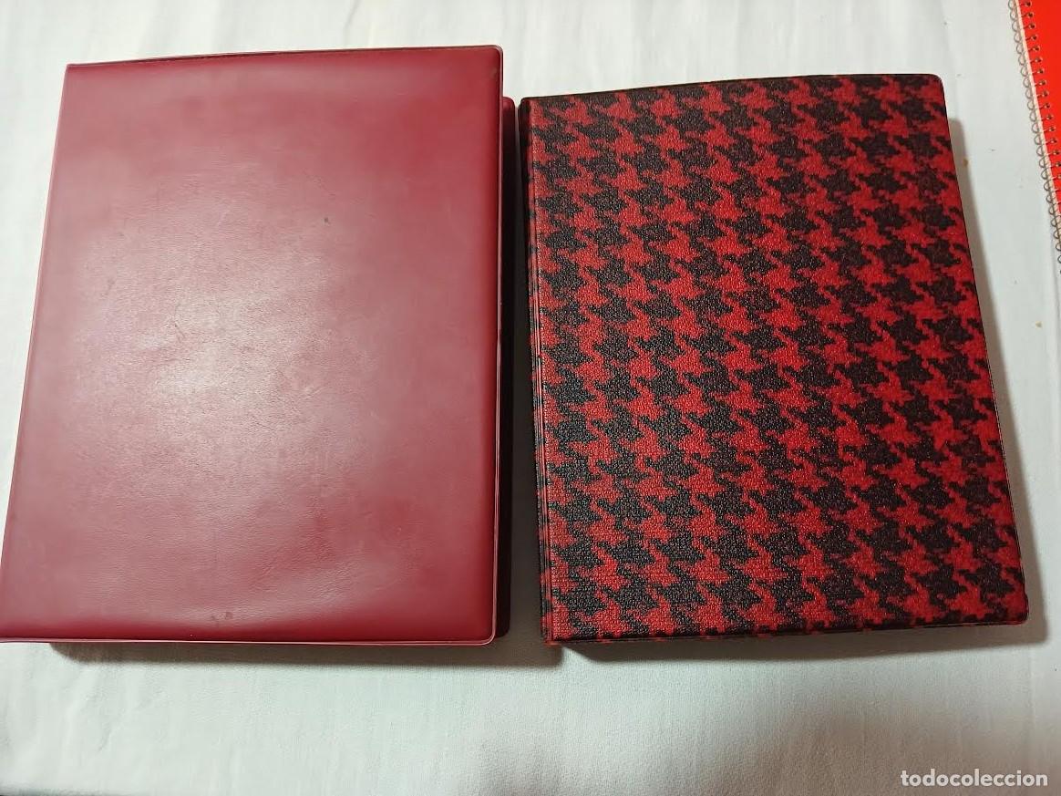 Cataloghi pubblicitari: 2 BLOCKS DE ANILLAS CON 72 MARCHAMOS O ETIQUETAS DE ROPA, MARCAS TEXTILES. MUESTRARIO VARIO. A&Ntilde;OS 60