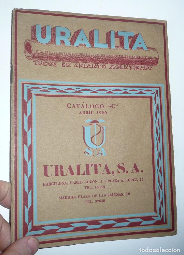 Werbekataloge: Uralita, S.A, Tubos de Amianto Aglutinado Cat&aacute;logo C Abril 1929