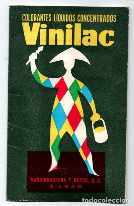 Catalogues publicitaires: CATALOGO PUBLICITARIO COLORANTES LIQUIDOS CONCENTRADOS VINILAC CON PRUEBAS. BILBAO , A&Ntilde;O 1968