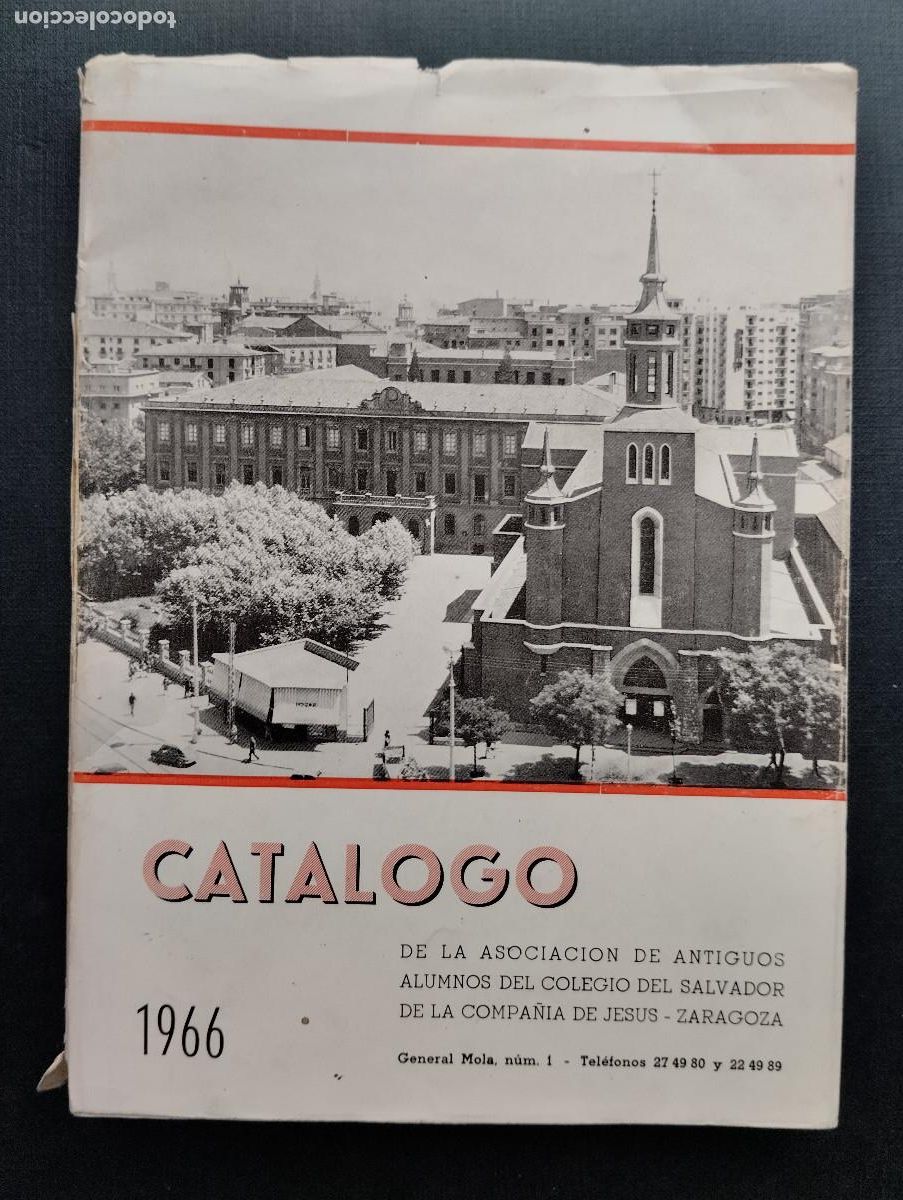 Werbekataloge: CATALOGO DE LA ASOCIACION DE ANTIGUOS ALUMNOS DEL COLEGIO DEL SALVADOR DE LA COMPA&Ntilde;IA DE JESUS 1966