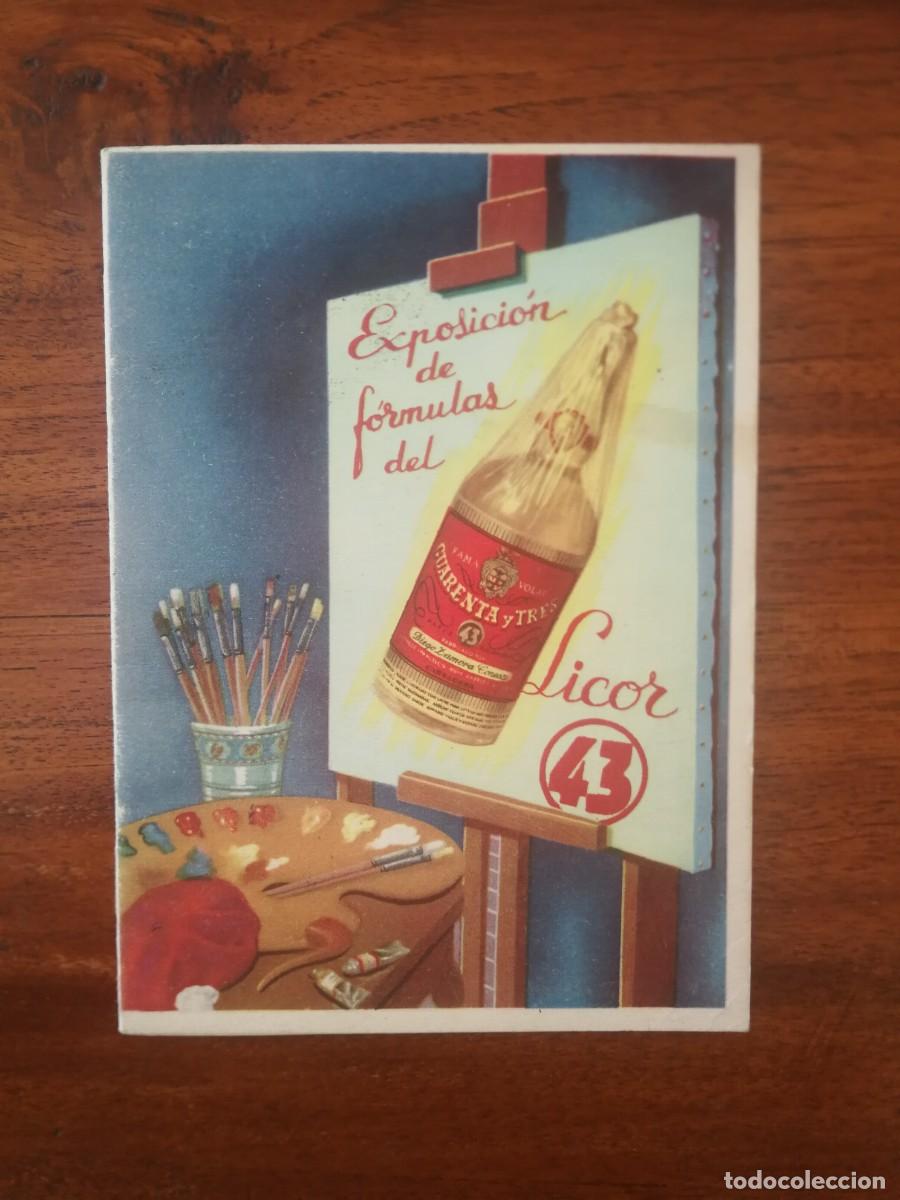 Cat&aacute;logos publicitarios: RECETARIO ( EXPOSICION DE FORMULAS ) DEL LICOR 43 - DIEGO ZAMORA CONESA - PERFECTO ESTADO