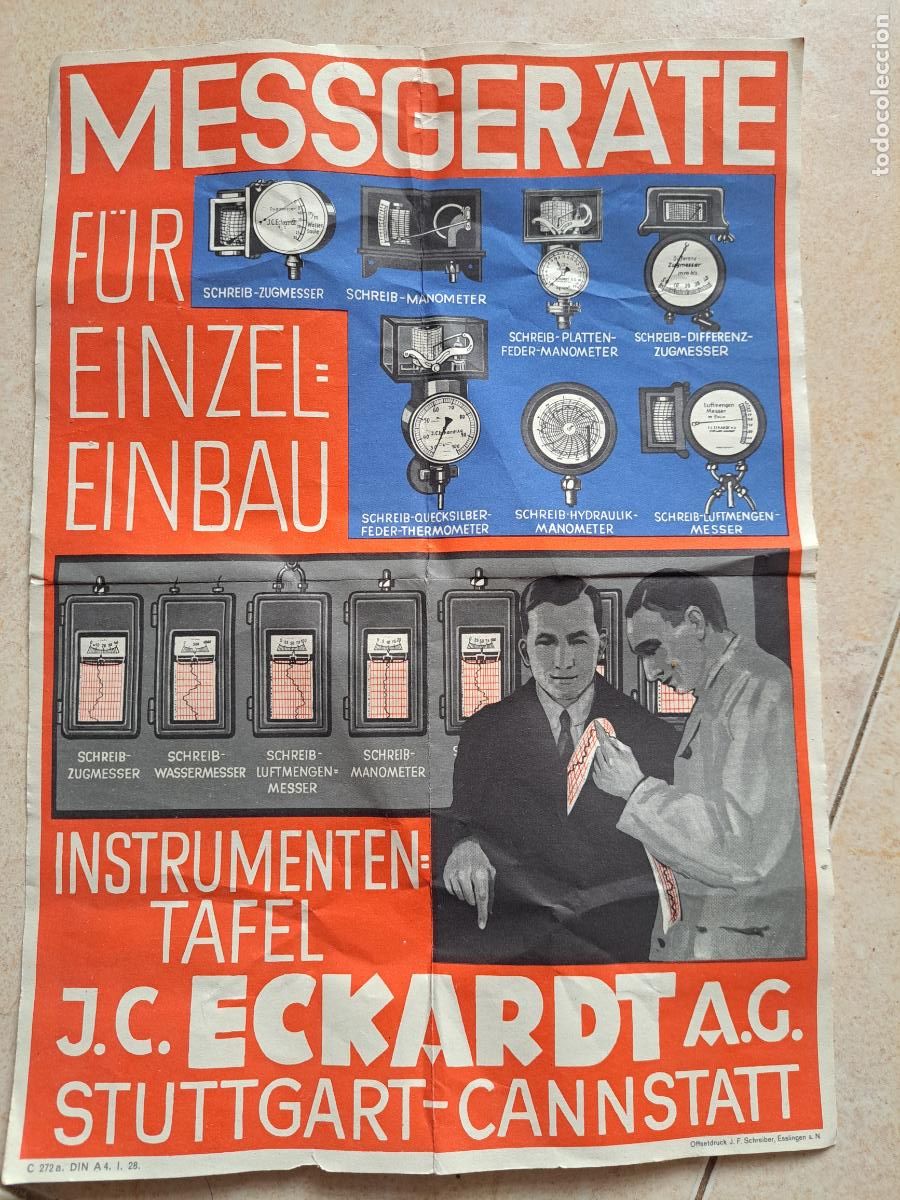 Cat&aacute;logos publicitarios: Publicidad messgerate j.c eckardt stuttgart
