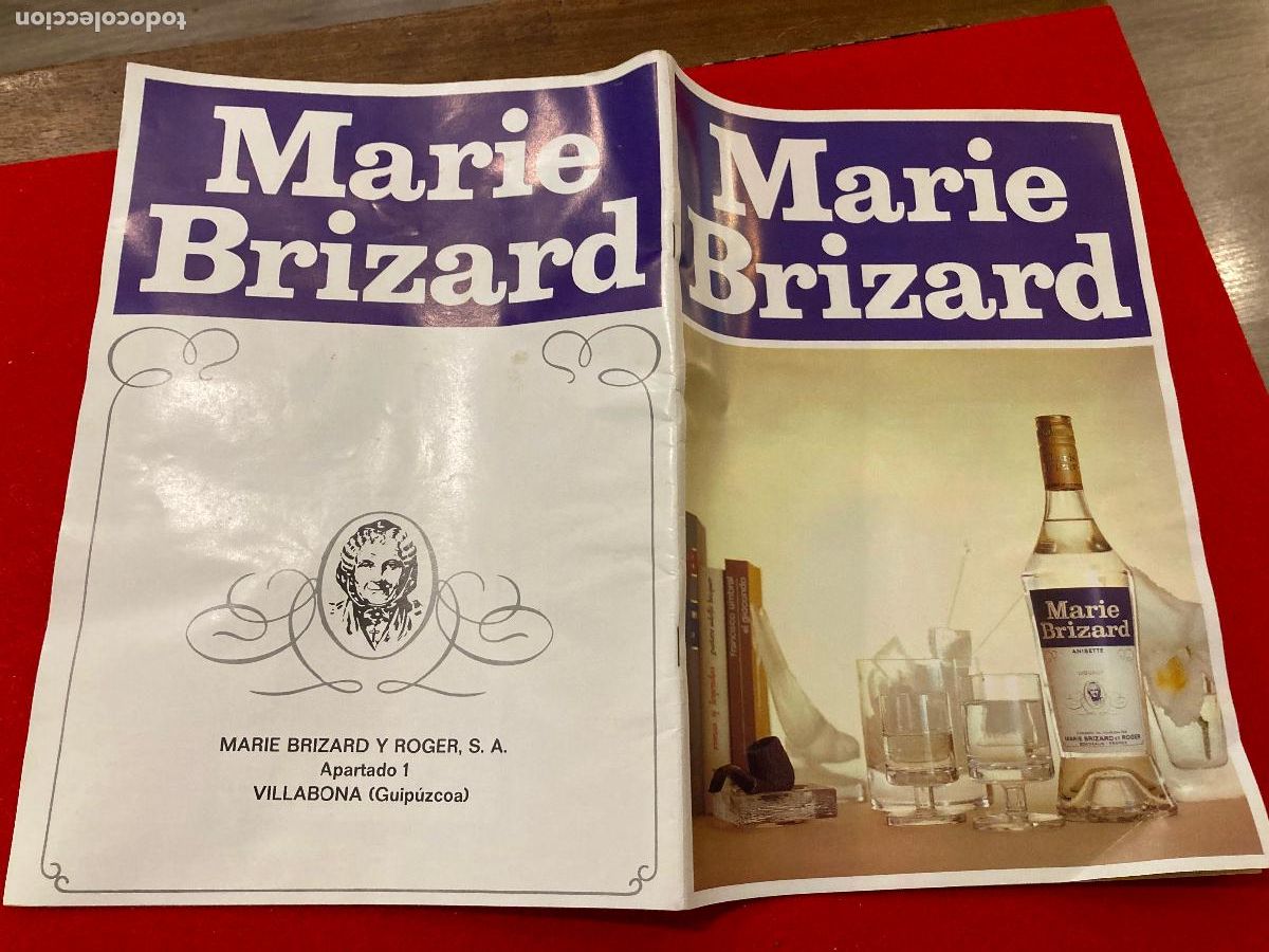 Cat&aacute;logos publicit&aacute;rios: Catalogo Marie Brizard 1971 historia productos cockteles licores publicidad,fotos 32 paginas