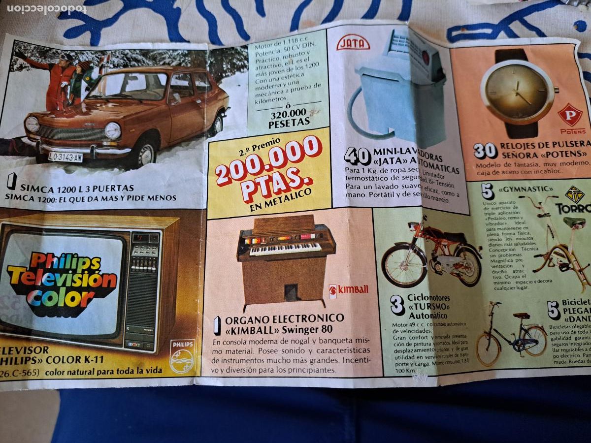 Advertising Catalogs: Hoja publicidad sorteo rueda de la fortuna