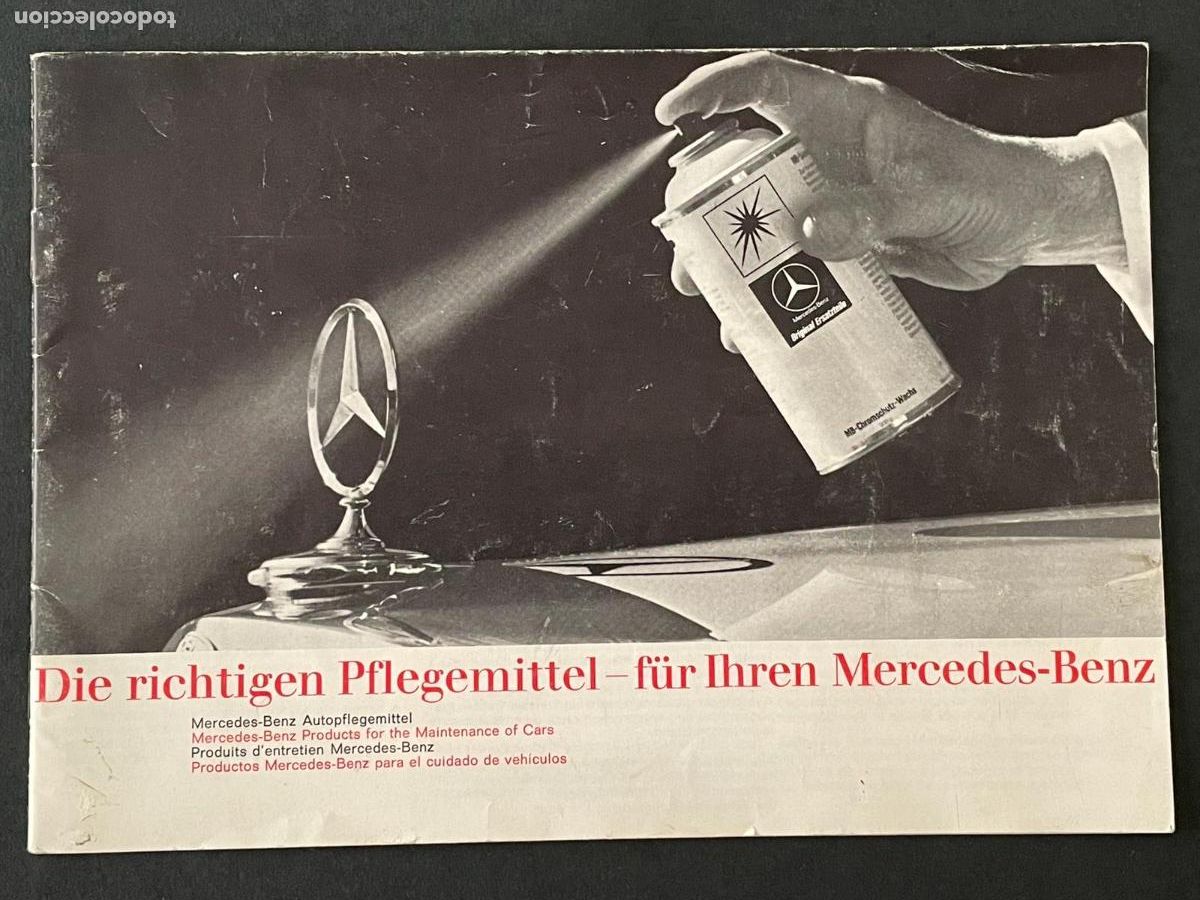 Cat&aacute;logos publicitarios: CATALOGO MERCEDES BENZ - PRODUCTOS LIMPIEZA (EN ALEMAN)