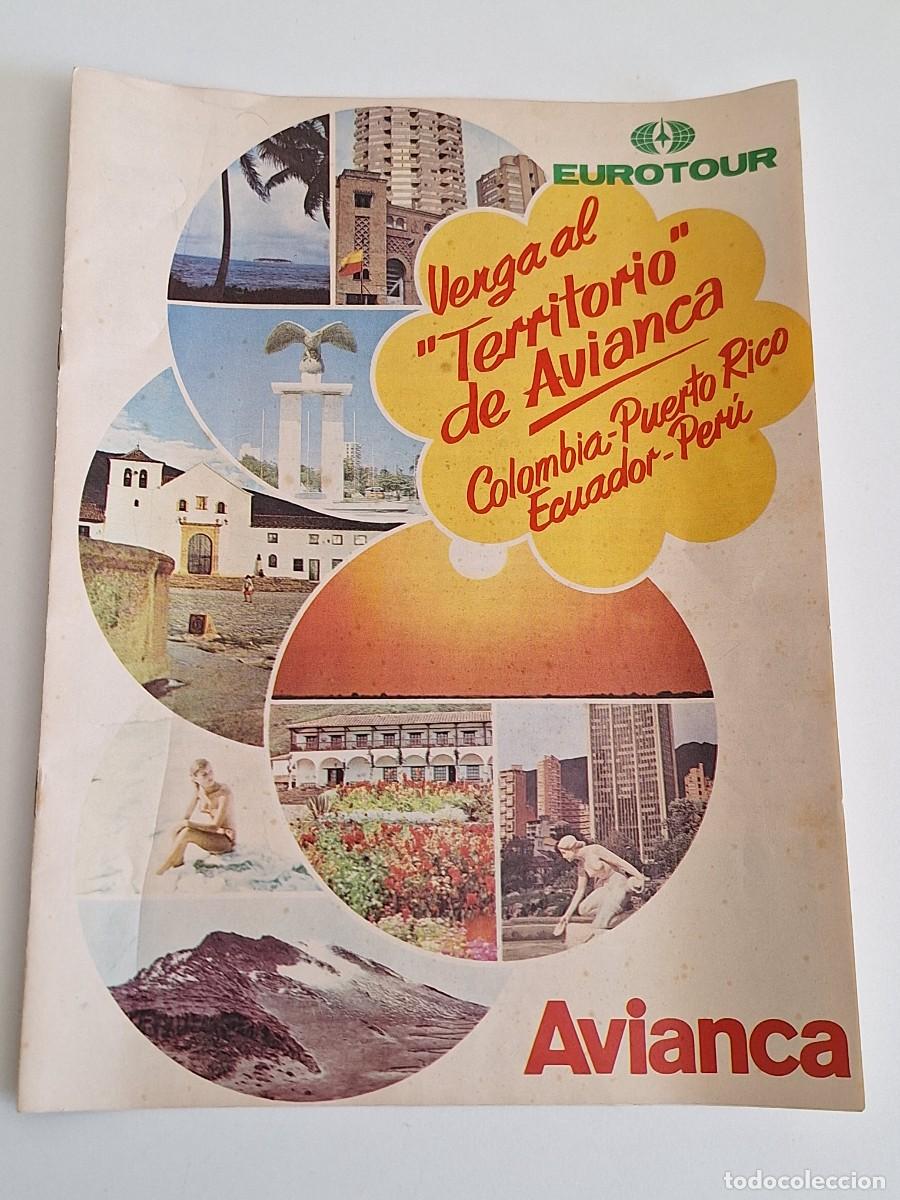 Cat&aacute;logos publicit&aacute;rios: FOLLETO DE AVIANCA. EUROTOUR